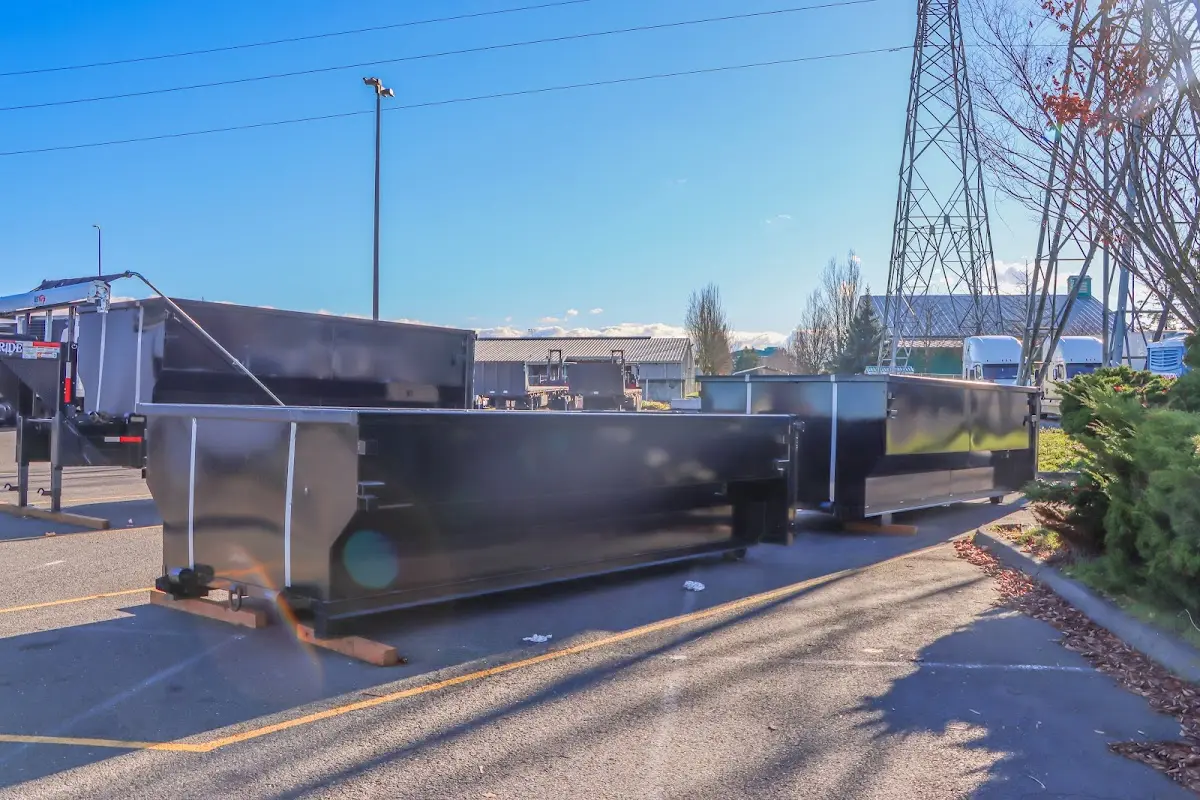 Roll-off dumpster ready for waste disposal at job site for Estate Cleanout Dumpster Rental in Buena Vista